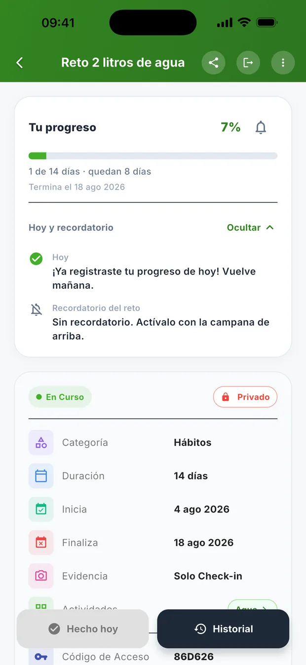 Retos con clasificación y evidencias en DietaGo